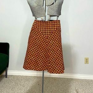 One of a kind lined vintage Aline skirt with back zip
